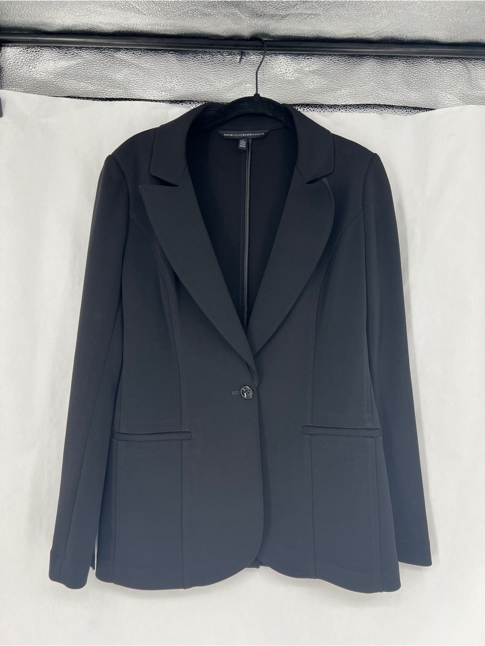 White House Black Market Black Women's Single-Button washable Blazer